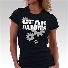 Womens Black Gear Logo Shirt